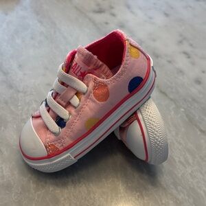 Vibrant Pink and Blue Kids Sneakers